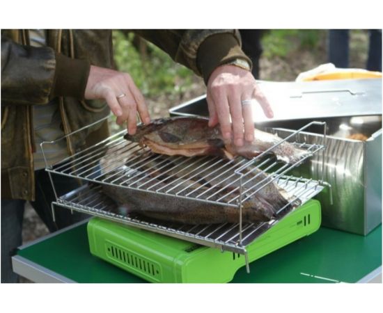 Универсальная коптильня Camping World Gurman размер M, 2 яруса 138205 – изображение 6