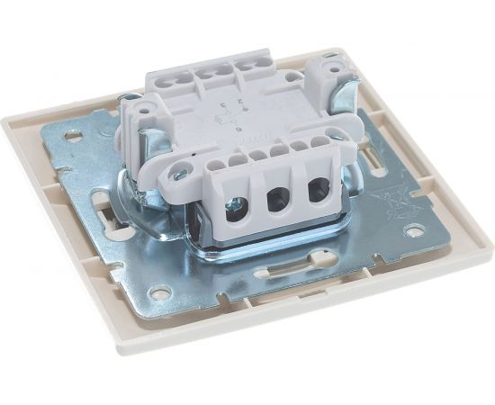 Проходной выключатель Lezard MIRA, с подсветкой, крем, со вставкой, 701-0303-114 – изображение 6