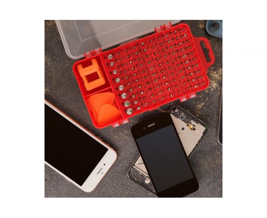 Отвертка с битами для точных работ KRANZ 114 предмета CR-V KR-12-4772 – изображение 6