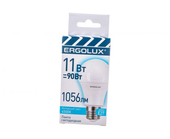 Светодиодная лампа ЛОН Ergolux LED-A60-11W-E27-4K 11Вт Е27 4500К 220-240В, ПРОМО 14459 – изображение 6