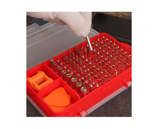 Отвертка с битами для точных работ KRANZ 114 предмета CR-V KR-12-4772 – изображение 9