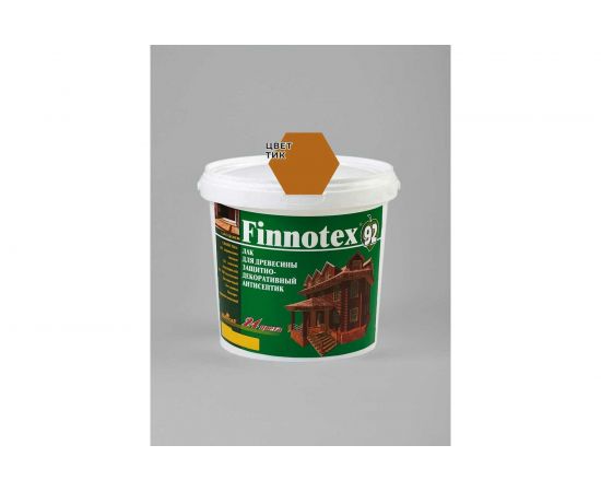 Декоративный акриловый лак Finlux Святозар-92 FINNOTEX полуглянцевый, тик, 0.8 л 4603783200313 