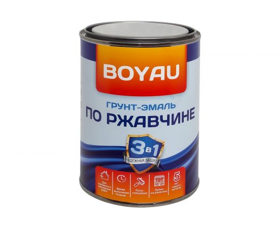 Антикоррозионная эмаль-грунт по ржавчине 3в1 Lakko белая, 1 л EG1LBE 