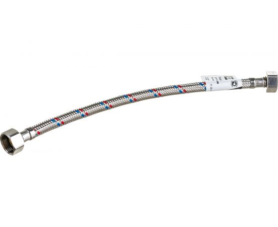 Гибкая подводка для воды Gigant с оплеткой из нержавеющей стали, 1/2""х30 см, г/г P-30-GG 