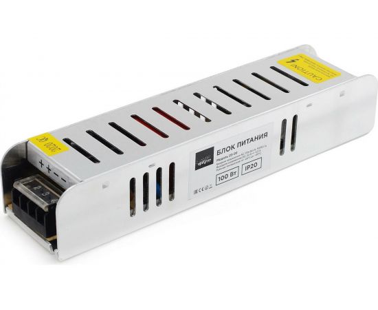 Блок питания Apeyron 24В, 100Вт, IP20, 170-264В, 4,2А, алюминий, слим, серебро / 03-99 