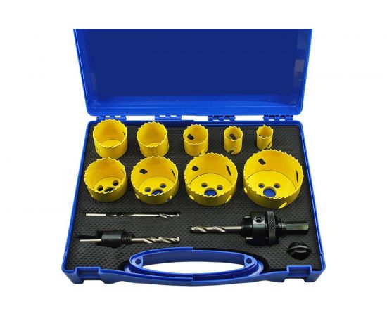 Набор биметаллических коронок по металлу (13 предметов; 19, 22, 29, 35, 38, 44, 51, 57, 64) Gigant G100-002 