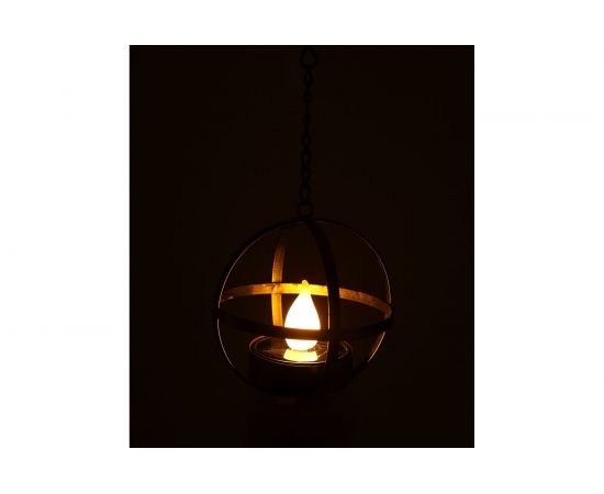 Садовый светильник ЭРА ERASFM02 Лофт, подвесной, на цепи, на солнечной батарее, Б0044846 – изображение 2