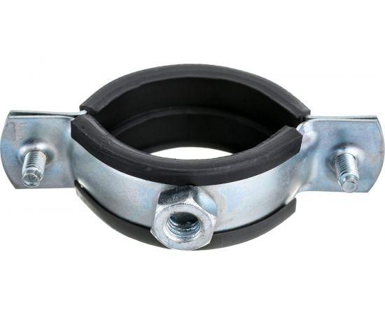 Сантехнический хомут для труб СИБРТЕХ 38-43 (1 1/4""), резин. упл., шпилька+дюбель 481673 – изображение 2