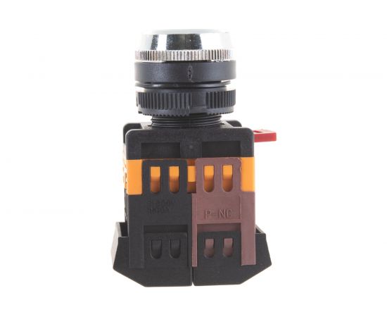 Кнопка ЭРА ABLFS22, желтый d22мм неон, 240В 1з1р 10/400/3200 Б0045655 – изображение 2