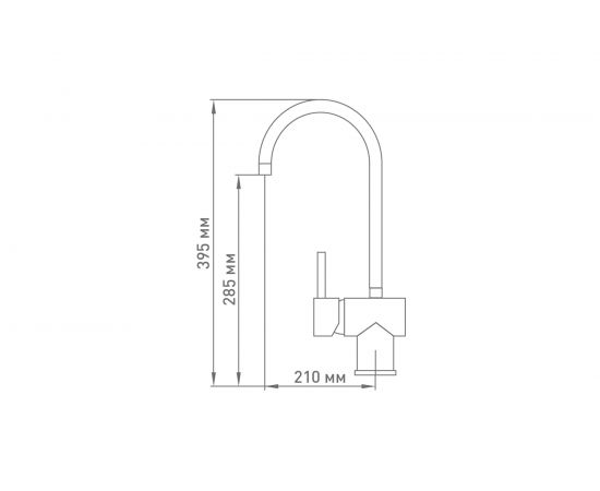 Смеситель для кухни Mix&Fix Багги одноручный, картридж 35 мм тов-129531 – изображение 2