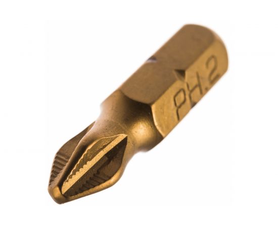 Насадка магнитная для больших нагрузок (2 шт; 25 мм; PH2; TiN) Jettools W2-11-0252-2T – изображение 2