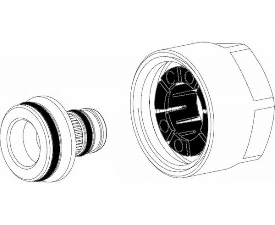 Резьбозажимное соединение Rehau НГ ЕК 3/4 20 x 2 латунь 12506171002 – изображение 2