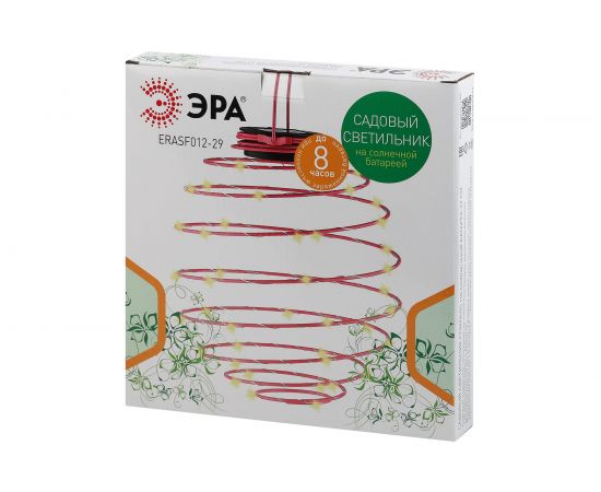 Садовый подвесной светильник ЭРА ERASF01229 Спираль, на солнечной батарее Б0044236 – изображение 3