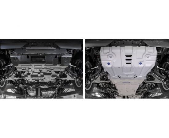 Защита радиатора, картера, КПП и РК Rival для Lexus GX 460, алюминий, 4 мм K333.9516.1 – изображение 3