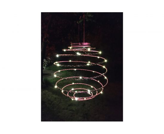 Садовый подвесной светильник ЭРА ERASF01229 Спираль, на солнечной батарее Б0044236 – изображение 4