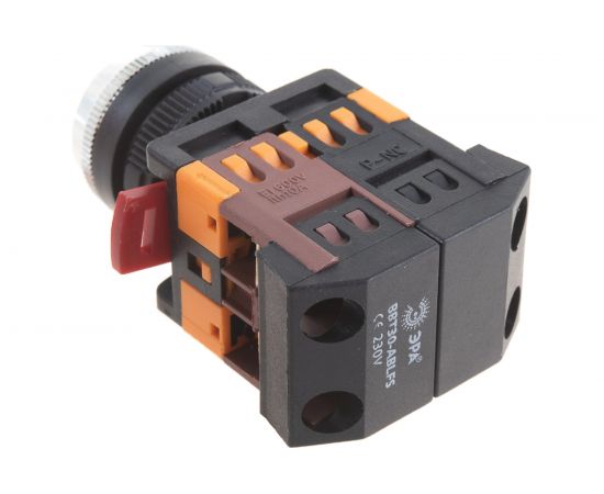 Кнопка ЭРА ABLFS22, желтый d22мм неон, 240В 1з1р 10/400/3200 Б0045655 – изображение 5