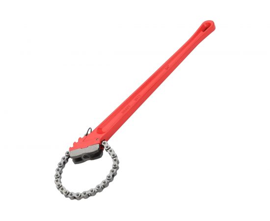 Односторонний цепной ключ с двойными губками REKON 24" 028424 