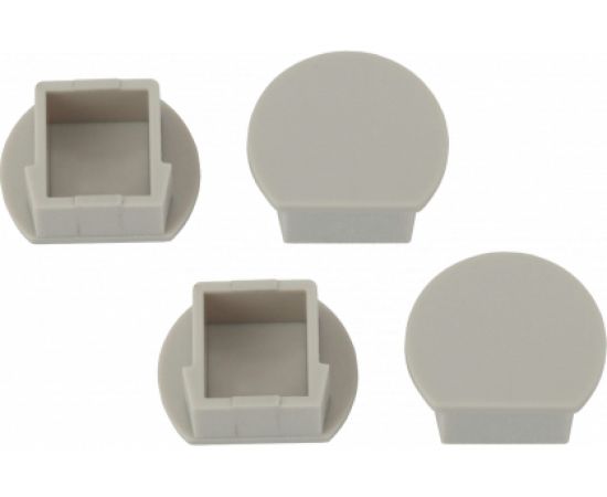 Набор заглушек для профиля LF281 ЭРА 1915-3A 4 глухие круглые Б0039459 