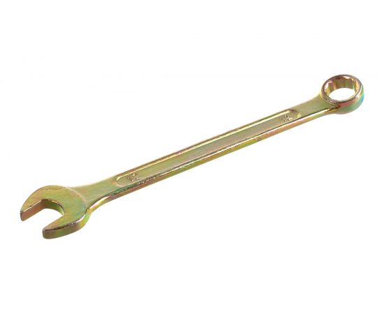Комбинированный гаечный ключ DEXX желтый цинк 12 мм 27017-12 