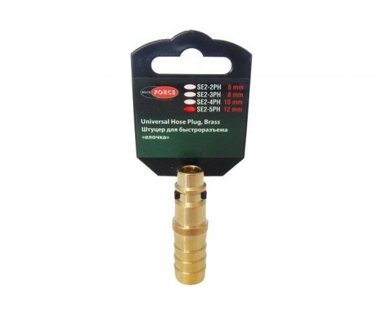 Штуцер елочка 12 мм для быстроразъема ROCKFORCE RF-SE2-5PH 