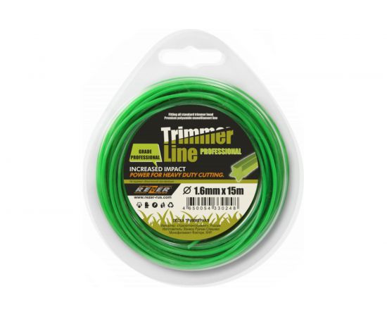 Леска PROFESSIONAL (1.6 мм; 15 м; звезда) Rezer 