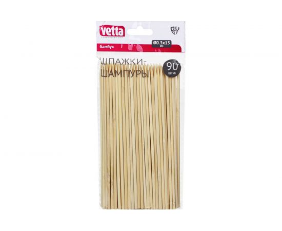 Шпажки-шампуры VETTA 90 шт., бамбук, 150х3 мм 437-210 