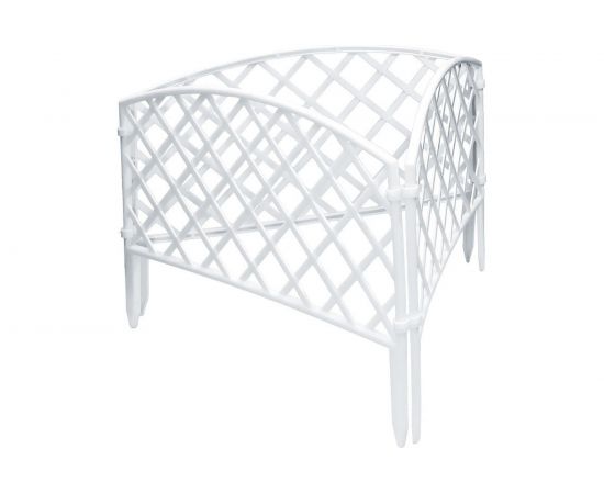 Декоративный забор Россия Плетенка 24x320 см белый 65021 