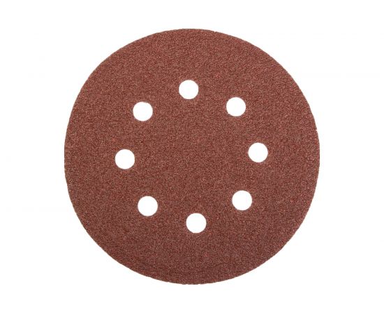 Универсальный шлифовальный круг STAYER на велкро основе 125 мм 8 отверстий 5 шт. Р60 35452-125-060 