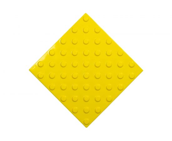 Тактильная плитка PALITRA TECHNOLOGY конусы линейные 50245-2-PVC-300x300x4-Y-VI 