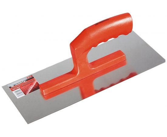 Стальная гладилка 280х130мм, зеркальная полировка, пластмас. ручка MATRIX 86774 – изображение 2