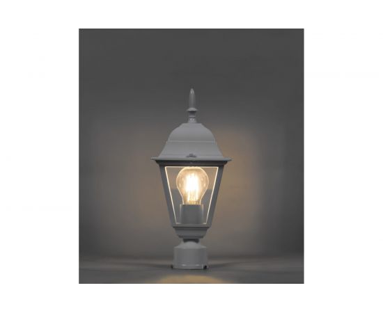 Садово-парковый светильник, четырехгранный на столб 60W E27 230V, белый Feron 4103 11017 – изображение 2