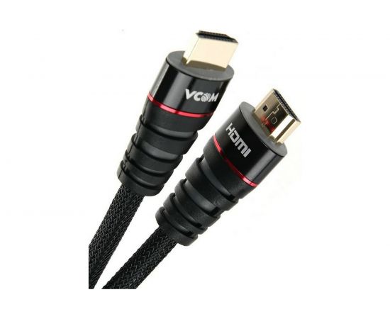 Кабель VCOM HDMI 19M/M ver. 2.0 черные коннекторы, 3m Blister CG526S-B-3M – изображение 2