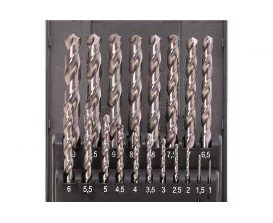 Набор сверл по металлу (19 шт; 1-10 мм; HSS-G) Ruko 214214RO – изображение 2