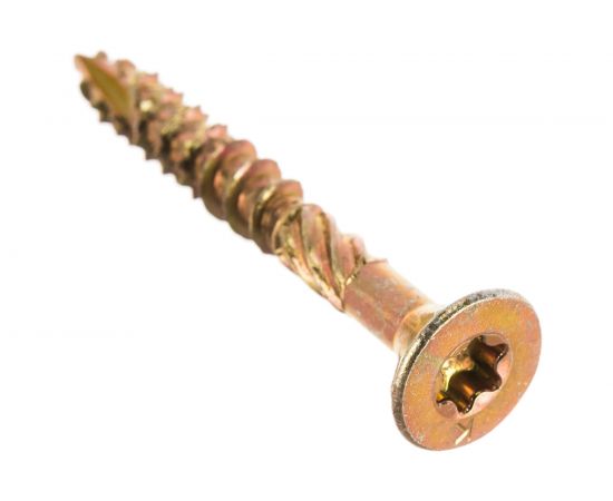 Конструкционный шуруп ЕВРОПАРТНЕР для дерева с фрезой потай ж/п Torx 30, 6.0х50 15шт T2 0057 7 – изображение 3