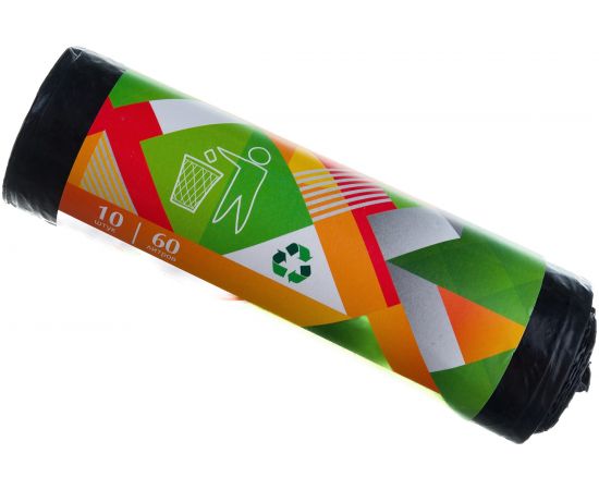 Мешки для мусора (10 шт; 60 л; 25 мкм; ПВД) EUROHOUSE 13154 – изображение 3