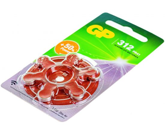 Воздуно-цинковые батарейки GP ZA312F 6 шт ZA312FRA-9D6 – изображение 3