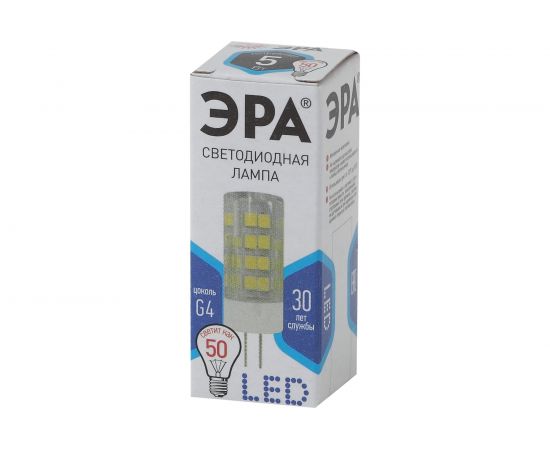 Светодиодная лампа ЭРА LED smd JC-5w-220V-corn, ceramics-840-G4 Б0027858 – изображение 3