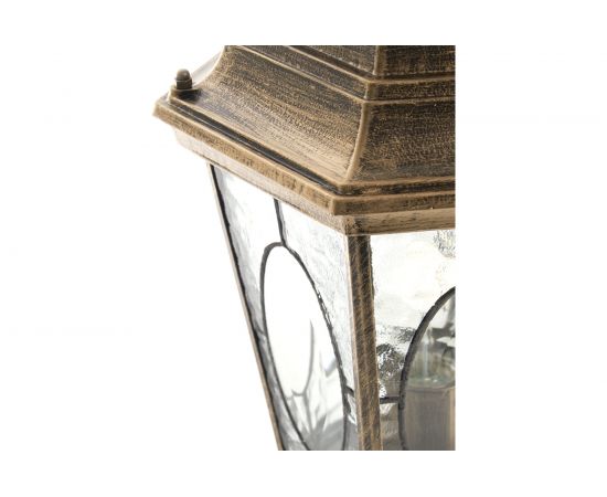 Садово-парковый светильник, шестигранный на постамент 60W E27 230V, черное золото Feron PL154 11322 – изображение 3