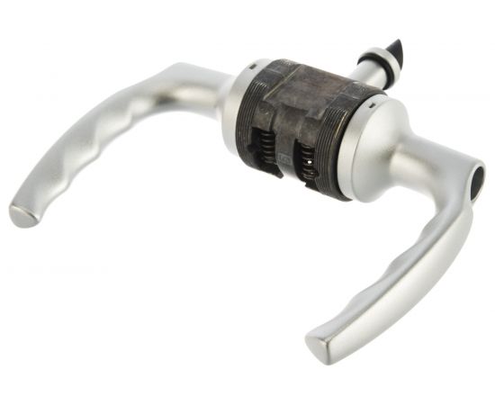 Замок с ручкой HOPPE HCS A1530 Atlanta F1-2 серебристый, без фальца, A=35-45mm, backset 60мм 65430 – изображение 3