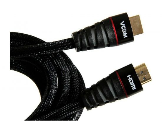 Кабель VCOM HDMI 19M/M ver. 2.0 черные коннекторы, 3m Blister CG526S-B-3M – изображение 4