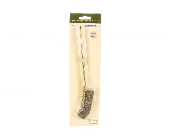 Щётка с металлической рукояткой, щетина из нержавеющей стали Дело техники 270151 – изображение 4