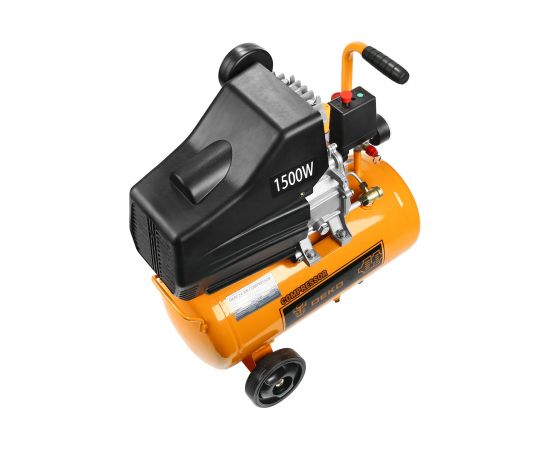 Компрессор DEKO воздушный поршневой масляный 24л ресивер, 260л/мин DKAC24 – изображение 4