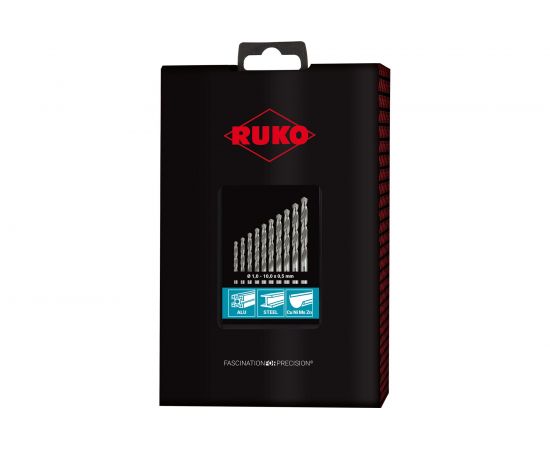Набор сверл по металлу (19 шт; 1-10 мм; HSS-G) Ruko 214214RO – изображение 5