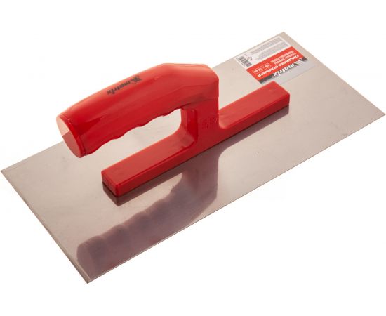 Стальная гладилка 280х130мм, зеркальная полировка, пластмас. ручка MATRIX 86774 – изображение 5