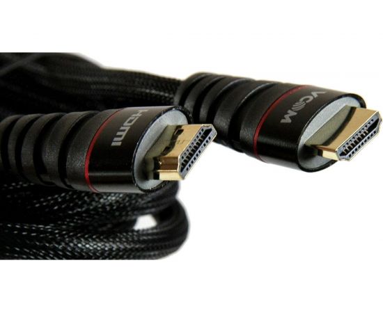 Кабель VCOM HDMI 19M/M ver. 2.0 черные коннекторы, 3m Blister CG526S-B-3M – изображение 6