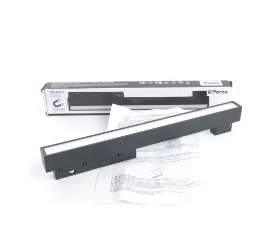 Светодиодный магнитный светильник FERON MGN302 трековый низковольтный, 12W, 960 Lm, 4000К, 110 градусов, черный 41938 – изображение 7