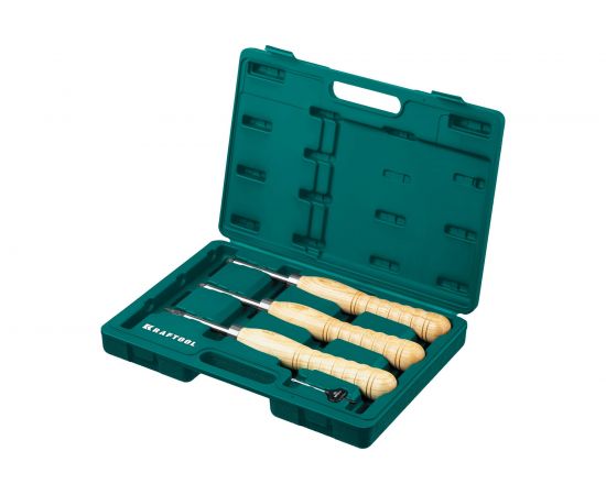 Набор ручных резцов по дереву KRAFTOOL Precision-3 3 шт 18369 – изображение 9