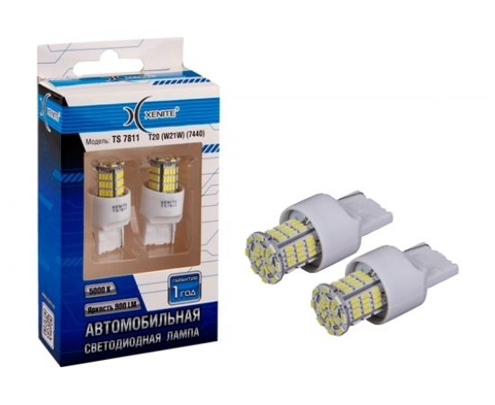 Автомобильная лампа XENITE TS 7811, 9-30V/T20, W21W/, 7440, Яркость 900 LM, 2 шт. 1009340 