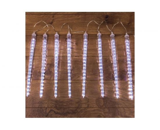 Светодиодная гирлянда NEON-NIGHT Тающие сосульки 8х50см, 300 LED, цвет свечения: белый 256-415 