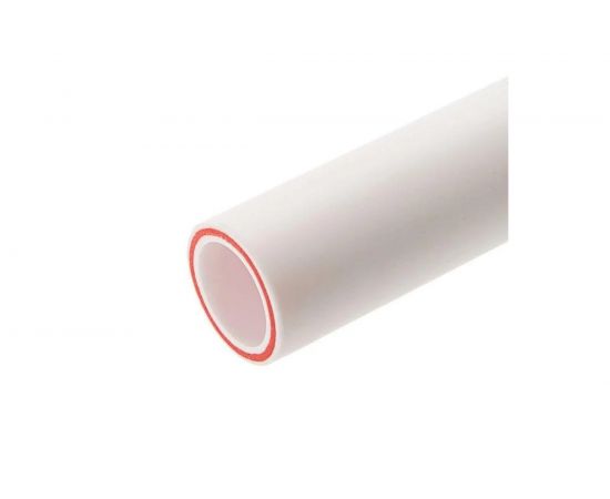 Труба VALFEX PP-R белая, армированная стекловолокном, 25х3.5 мм, 2 м, Т 90°С Ру20 SDR7.4 101050252 033-2472 
